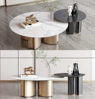 MINOTTI现代茶几3D模型下载